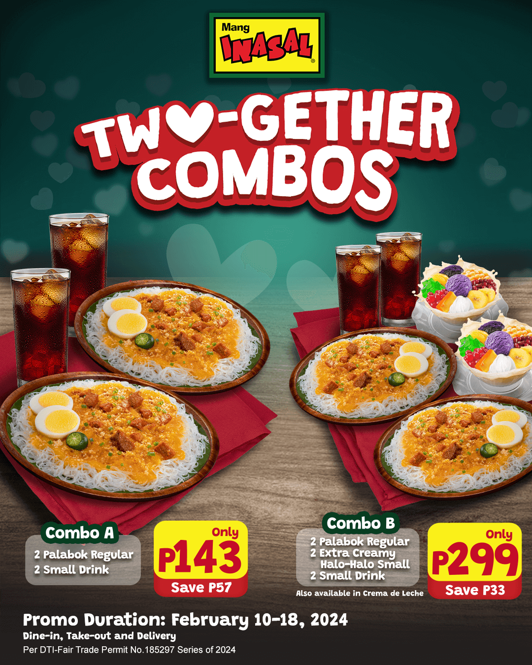 Mang Inasal, Two-gether Combos, Valentine's Day