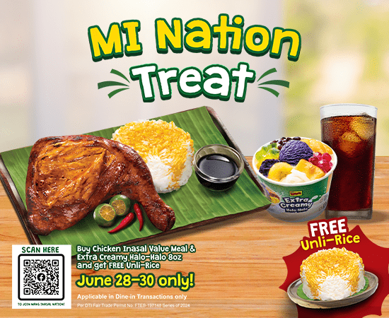 Mang Inasal Nation Treat, June, 2024